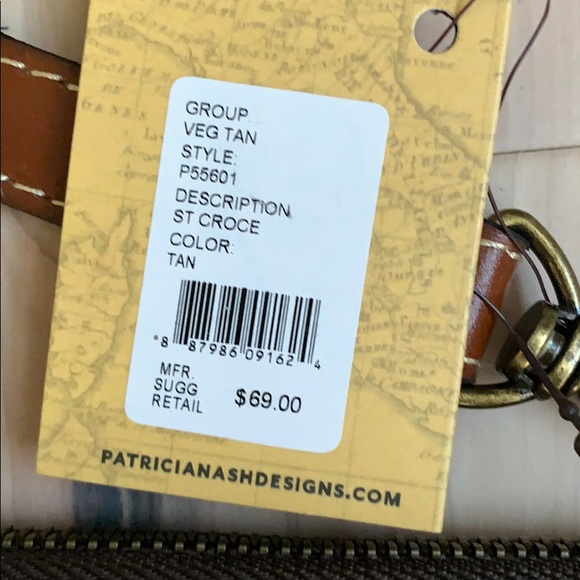 Patricia Nash St Croce Tan Wristlet NWT - Picture 4 of 8